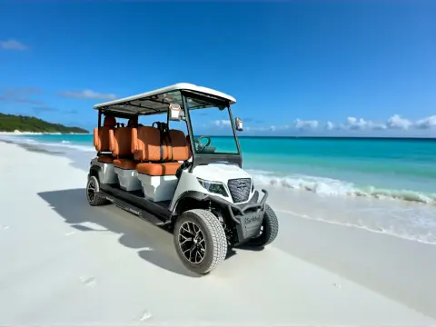 KleverDiamond-6L Solar - carrito de golf eléctrico elevado de 6 asientos, ultralujo y panel solar de 360 W miniatura 12