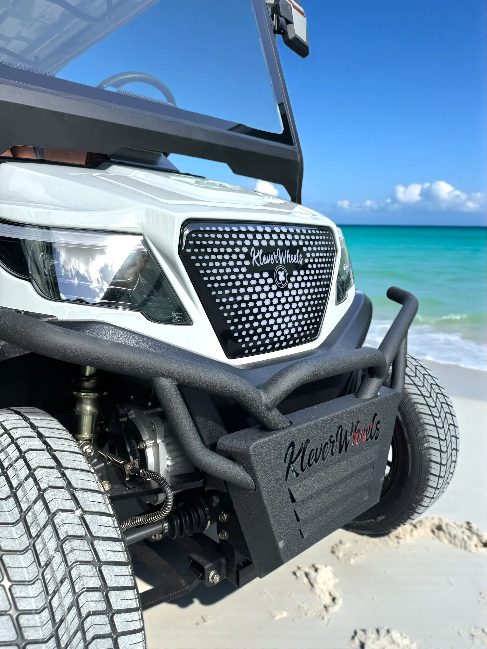 KleverDiamond-6L Solar: carrito de golf eléctrico de 6 asientos con tracción total, ultralujo y panel solar de 360 W