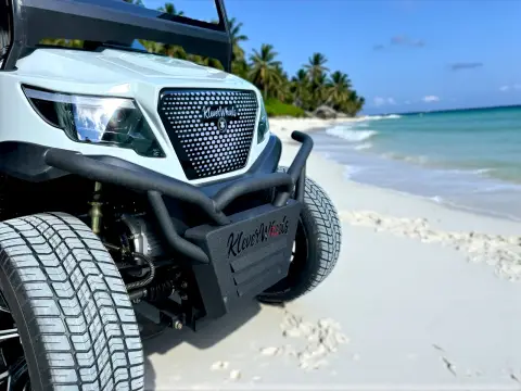 KleverDiamond-6L Solar - carrito de golf eléctrico elevado de 6 asientos, ultralujo y panel solar de 360 W miniatura 18