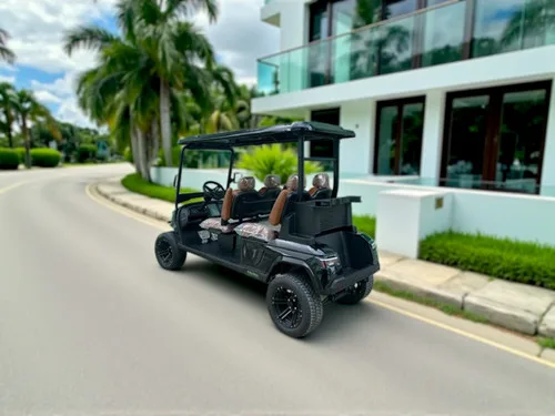 KleverEvo-4L: Carro eléctrico de 4 asientos totalmente adelantado (LiFePO4, elevado) miniatura 3