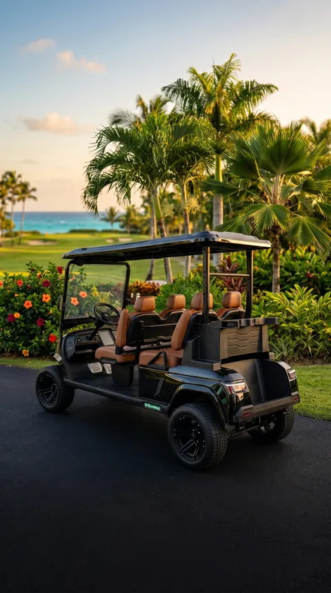 KleverEvo-4L: Carrito de golf eléctrico de 4 asientos totalmente adelantado (LiFePO4, elevado) miniatura 5