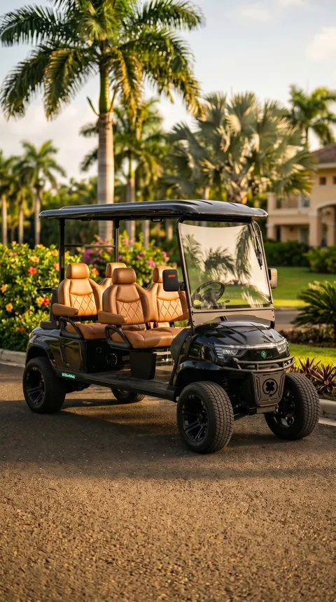 KleverEvo-4L: Carrito de golf eléctrico de 4 asientos totalmente adelantado (LiFePO4, elevado) miniatura 6