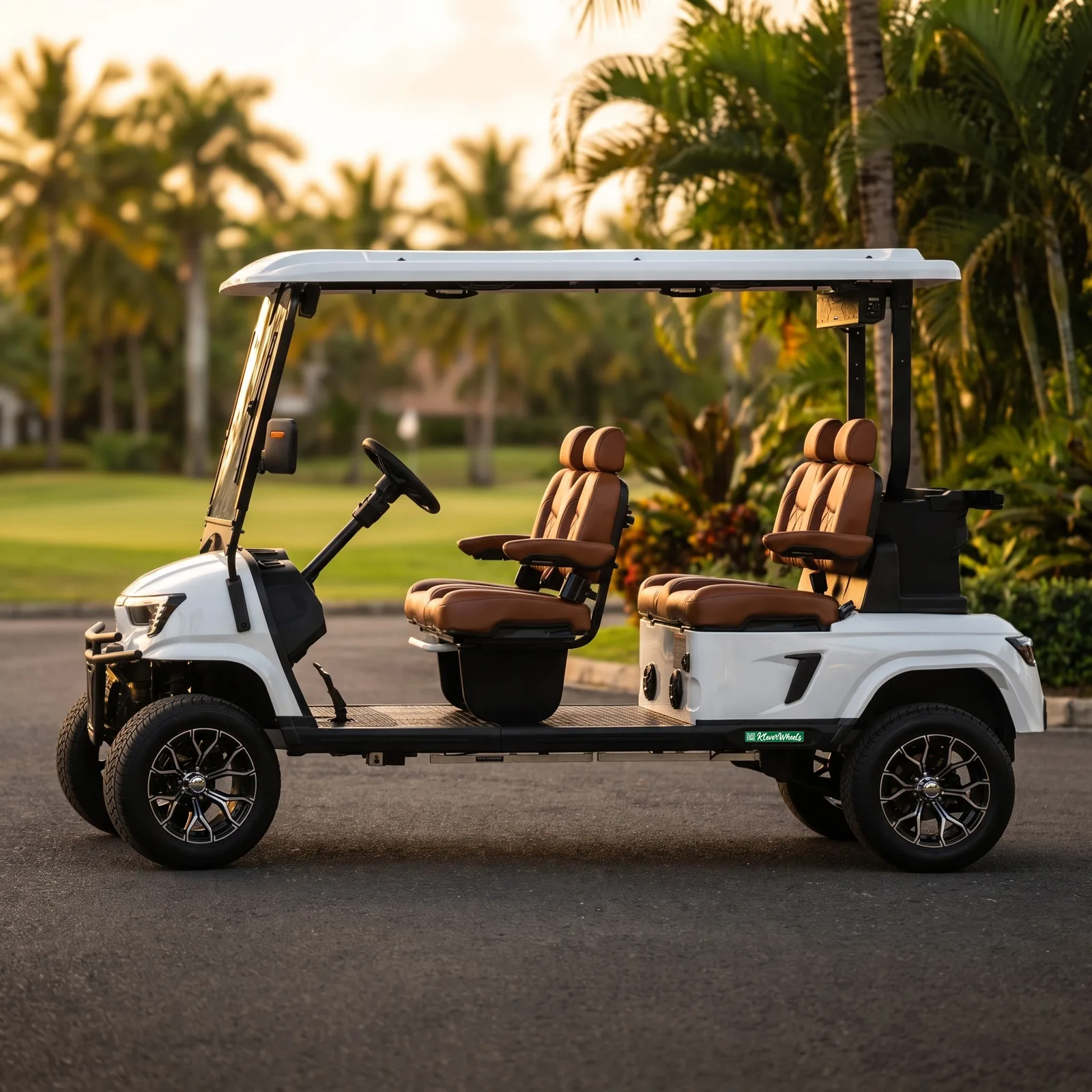 KleverEvo-4L: All-Forward 4-Seat Electric Cart (LiFePO4, Lifted)