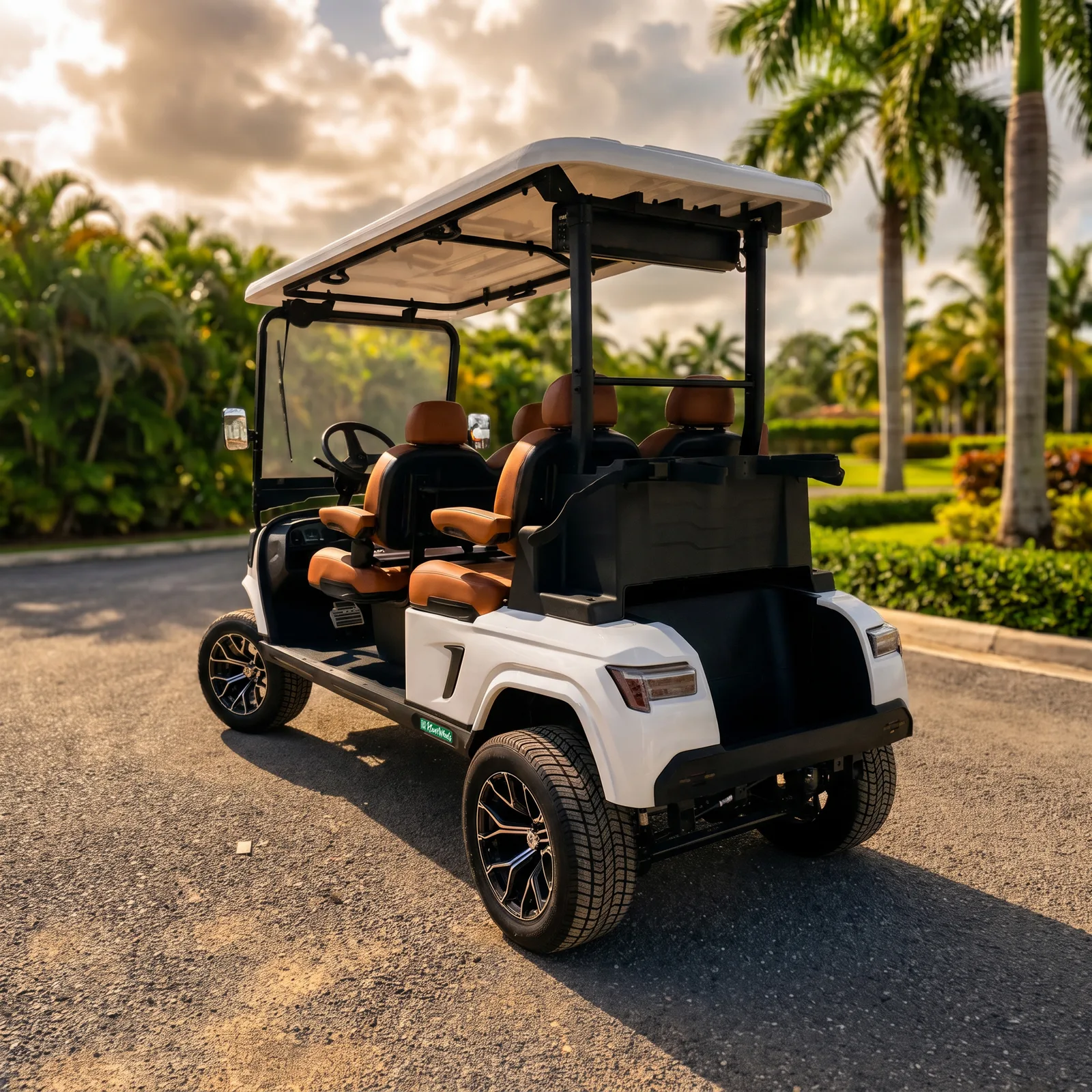 KleverEvo-4L: All-Forward 4-Seat Electric Cart (LiFePO4, Lifted)