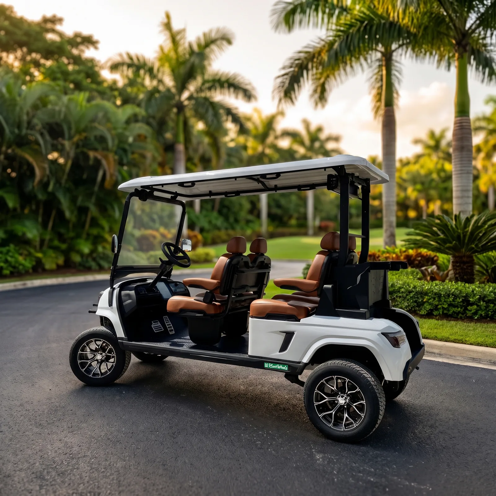 KleverEvo-4L: All-Forward 4-Seat Electric Cart (LiFePO4, Lifted)