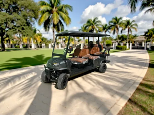 KleverOmni-6: New 6-Seat Electric Cart (4+2, LiFePO4, Lifted)