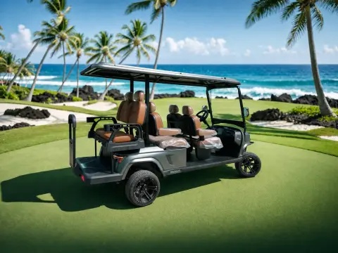 KleverOmni-6: New 6-Seat Electric Cart (4+2, LiFePO4, Lifted) thumbnail 3