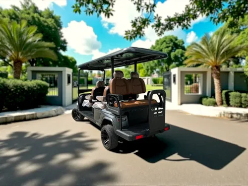 KleverOmni-6: New 6-Seat Electric Cart (4+2, LiFePO4, Lifted)