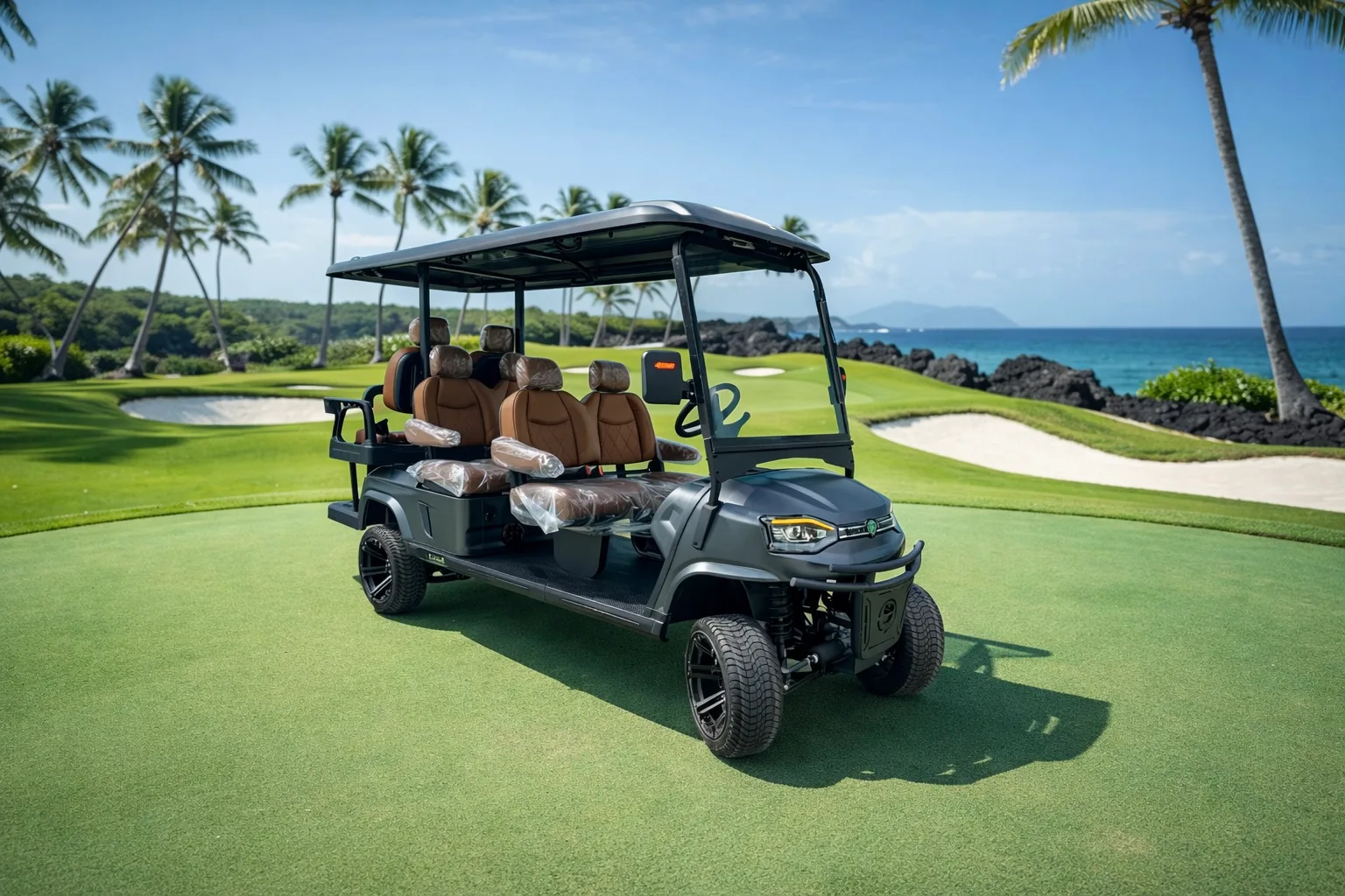 KleverOmni-6: Nuevo carro eléctrico de 6 plazas (4+2, LiFePO4, elevado)