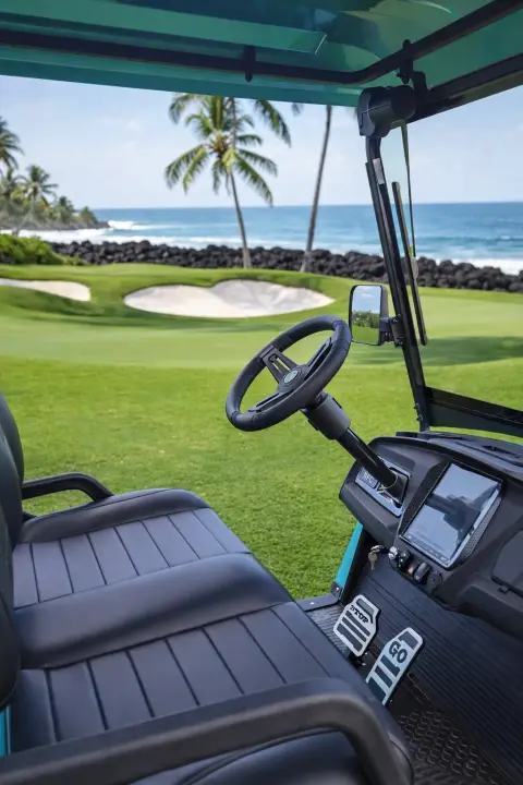 Carro de golf eléctrico elevado con batería de litio KleverOro-4 miniatura 3