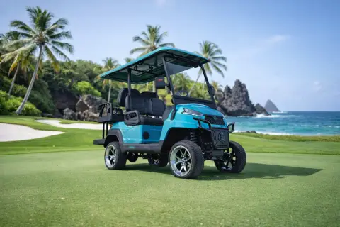 Carro de golf eléctrico elevado con batería de litio KleverOro-4 miniatura 4
