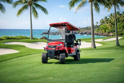 Carro de golf eléctrico elevado con batería de litio KleverOro-4 miniatura 8