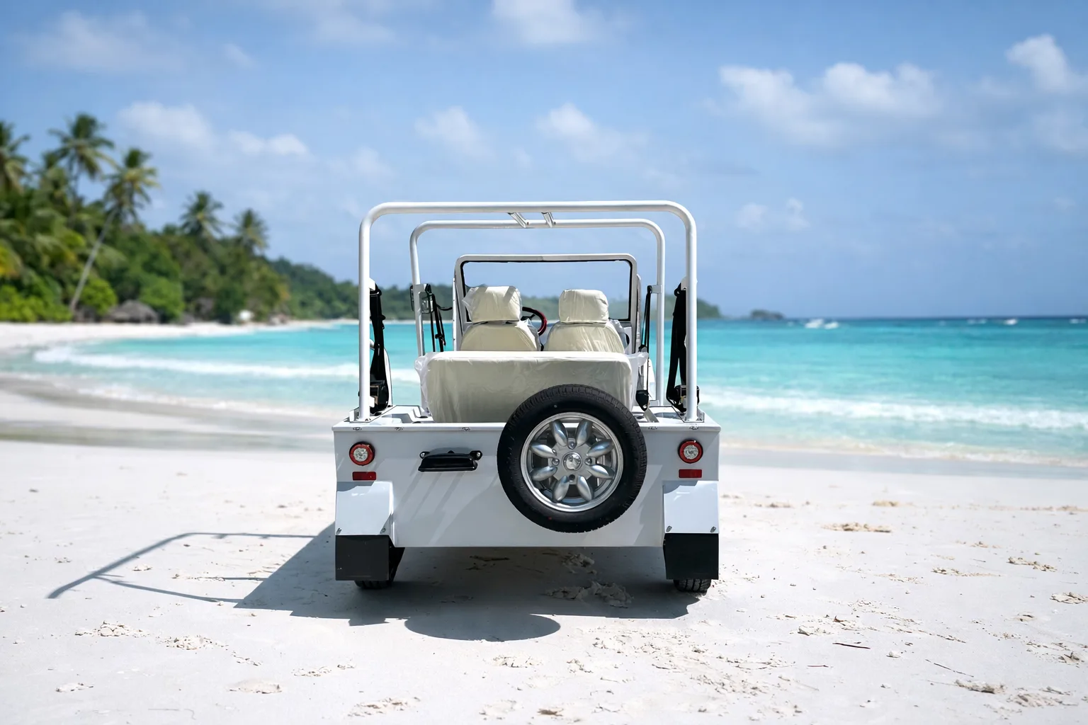 KleverPlaya: Buggy EV eléctrico estilo playa (4 asientos)