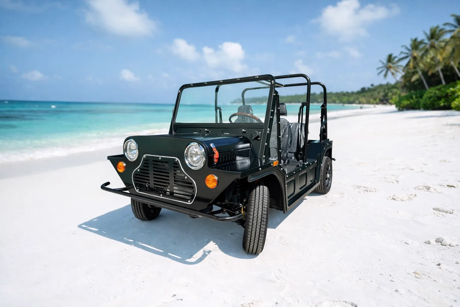 KleverPlaya: Buggy EV eléctrico estilo playa (4 asientos)