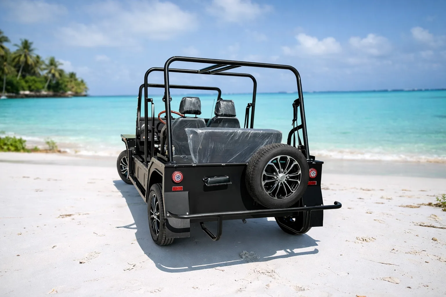 KleverPlaya: Buggy EV eléctrico estilo playa (4 asientos)