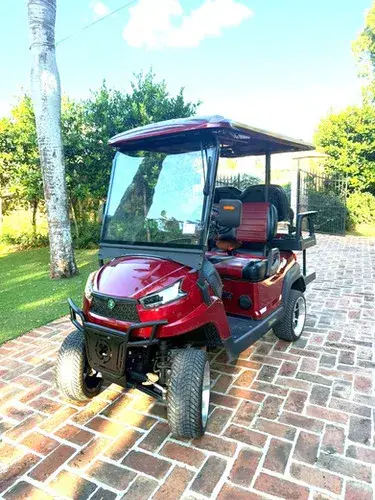 Carro de golf eléctrico elevado con batería de litio KleverOro-4 usado miniatura 2