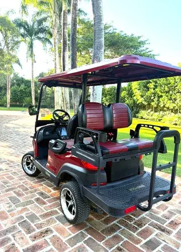 Carro de golf eléctrico elevado con batería de litio KleverOro-4 usado miniatura 3