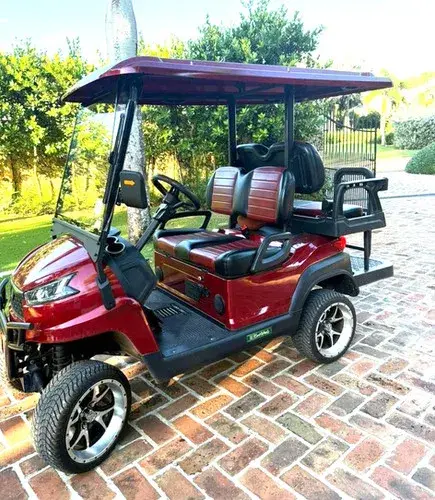 Carro de golf eléctrico elevado con batería de litio KleverOro-4 usado miniatura 5
